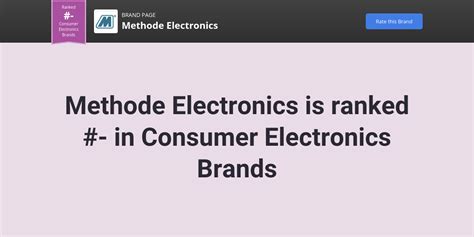Methode Electronics Reviews .